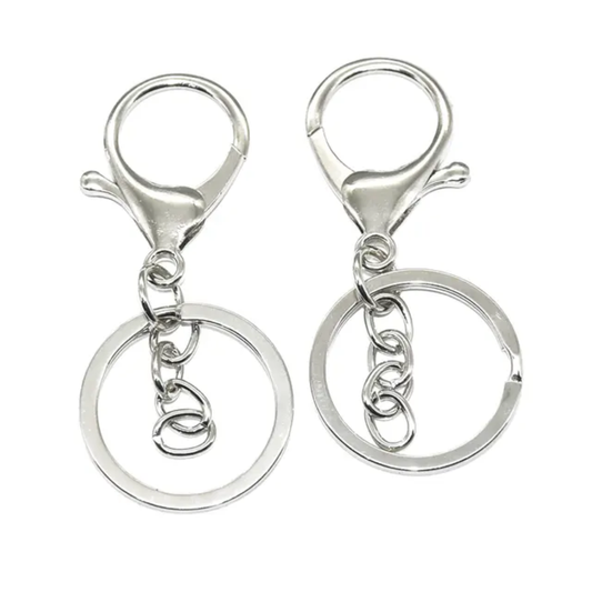 Lobster Keychain Silver (12pc)
