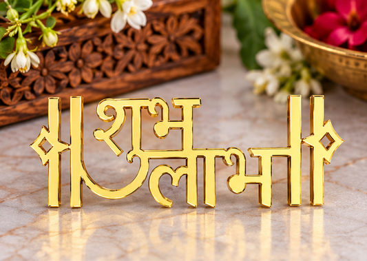 Acrylic Shubh Labh (1 Pair)