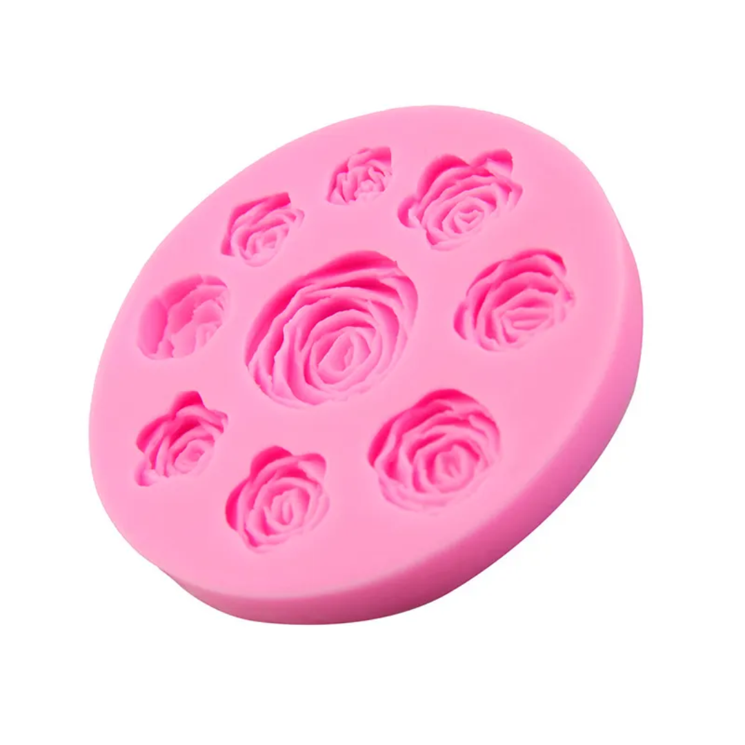 9 Cavity Rose Flower
