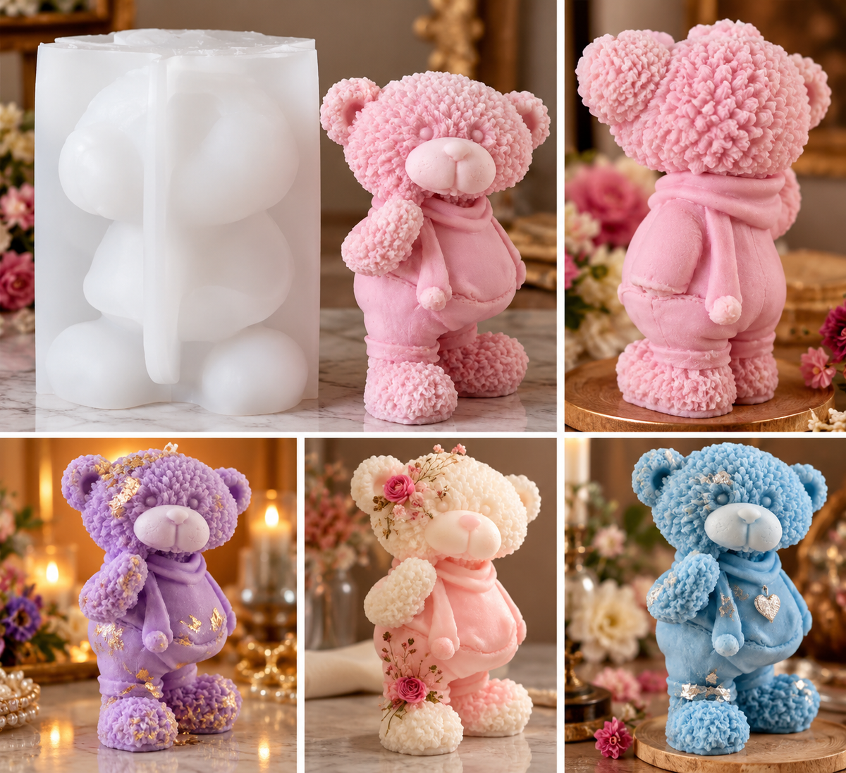 Big Teddy Bear Mould (1 Pc)
