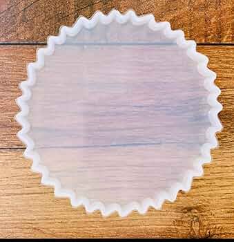 Zigzag Coaster Mould (4" , 1 pc)