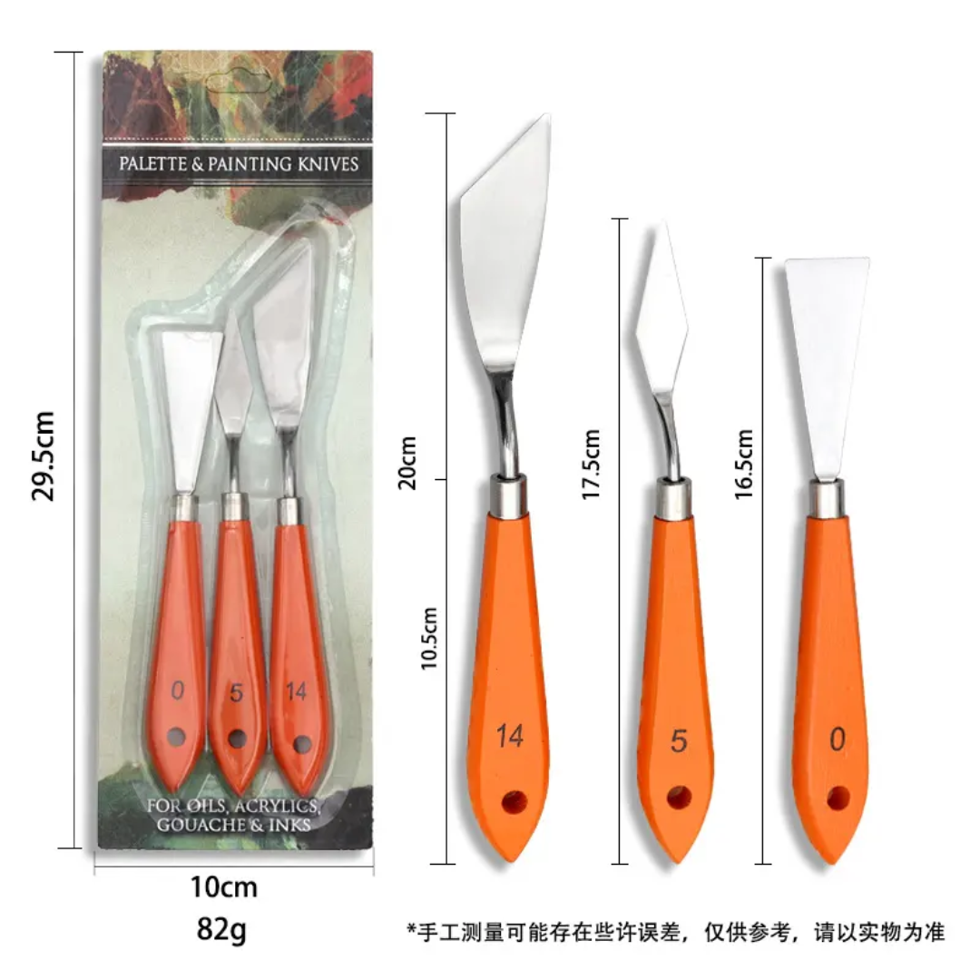 Metal Painting Knife Wooden