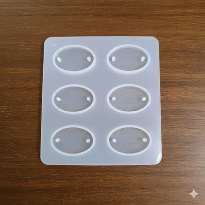 6 Cavity Oval Rakhi Mould (1 pc)