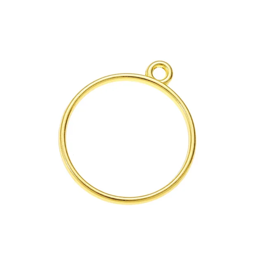 Round Bezel Set golden (5 Pcs)