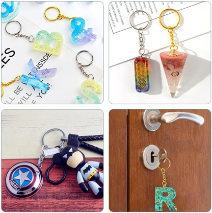 ABCD Alphabet Keychain Mould with Hole