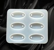 6 Cavity Oval Rakhi Mould (1 pc)
