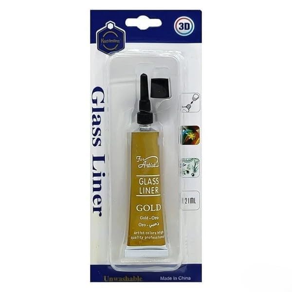 Glass Linner Color Golden (1 pc)