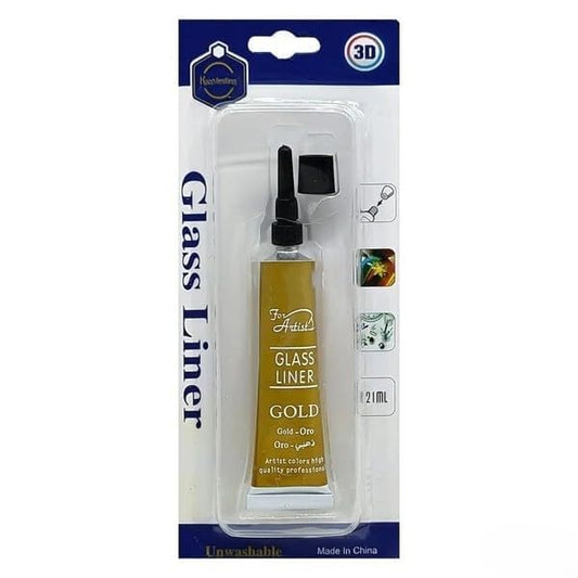 Glass Linner Color Golden (1 pc)