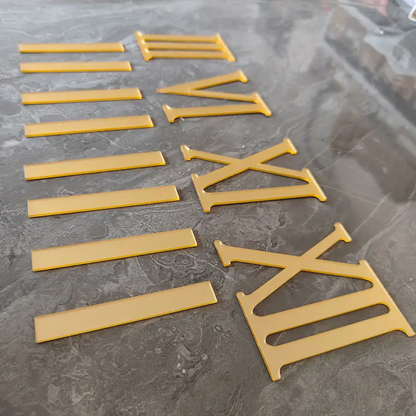 Golden Roman Number+Strips (1 Inch)