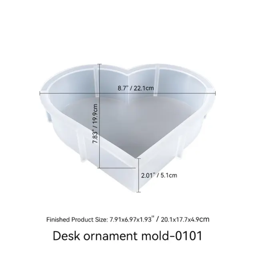 8" Heart Deep Casting Mould