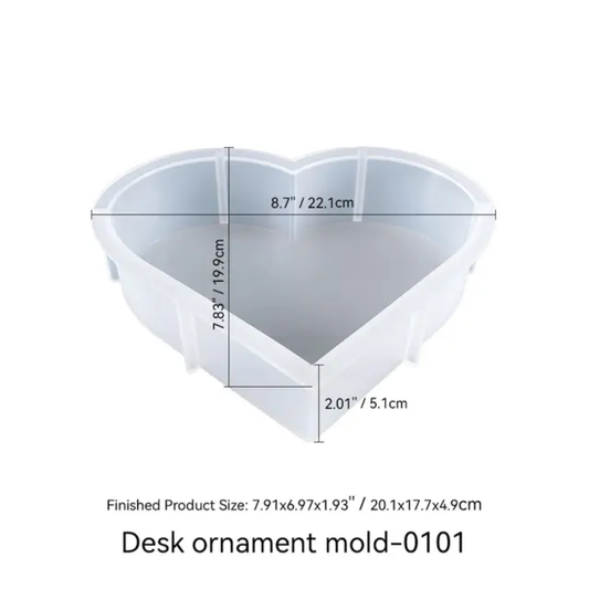 8" Heart Deep Casting Mould