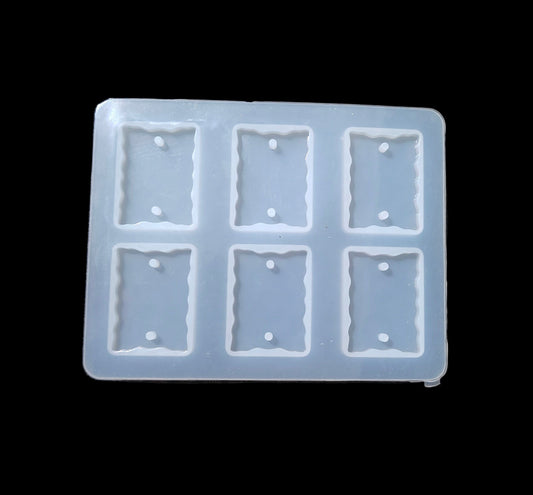 6 Cavity Rectangle Agate Rakhi Mould