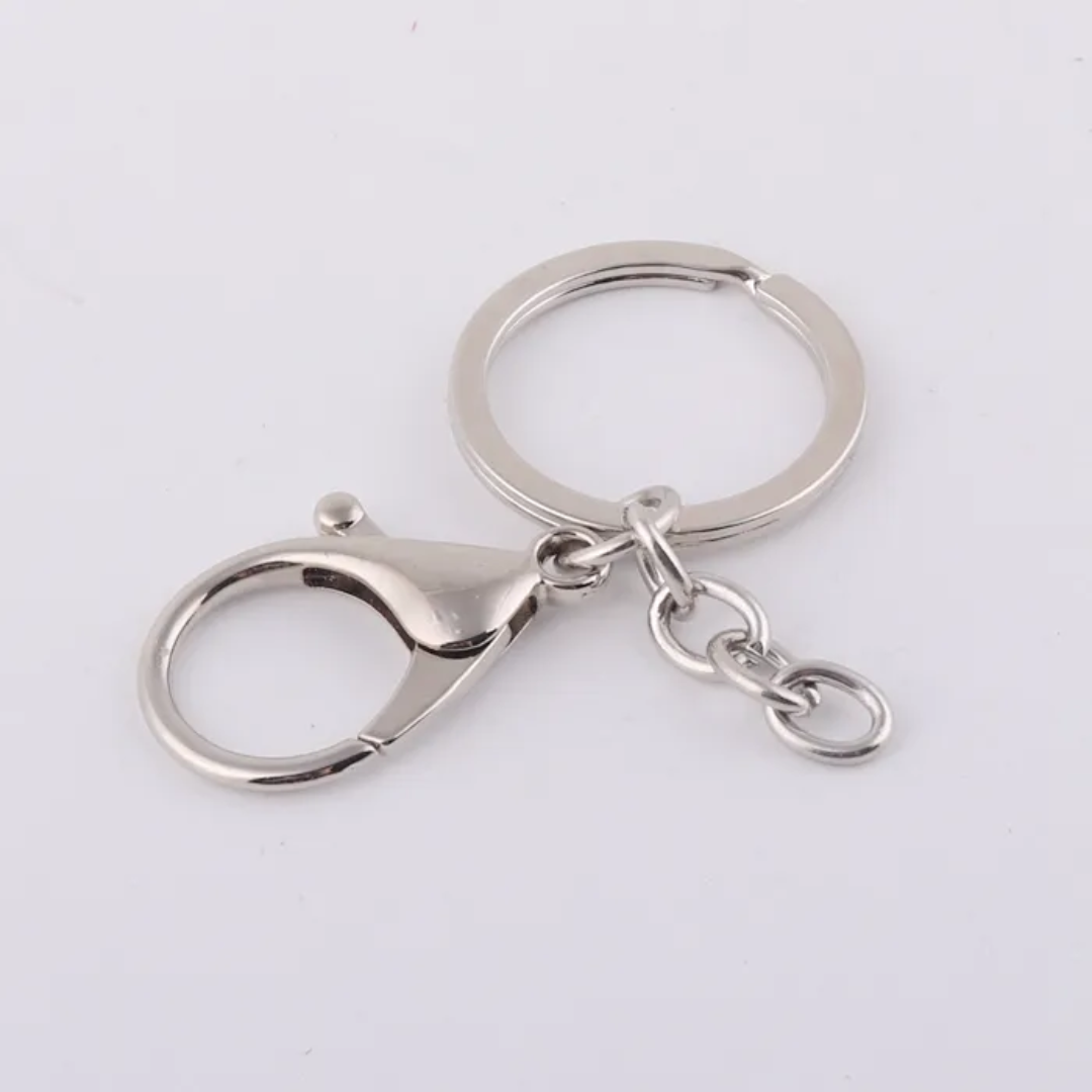 Lobster Keychain Silver (12pc)