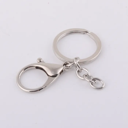 Lobster Keychain Silver (12pc)
