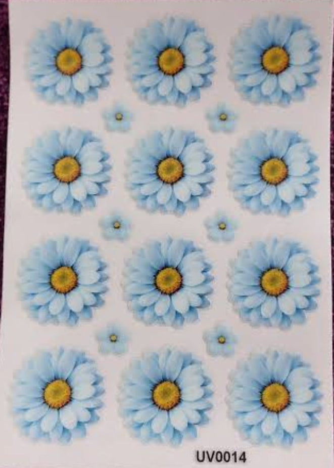 Daisy Flower UV DTF Sticker (2 pc)