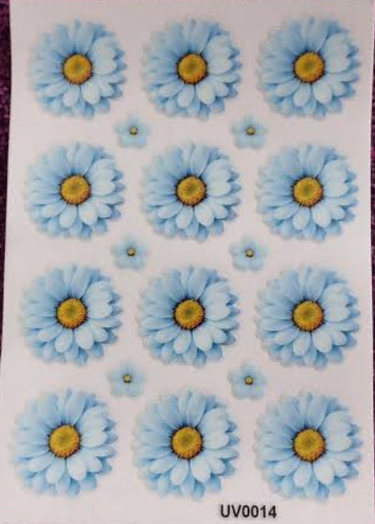 Daisy Flower UV DTF Sticker (2 pc)