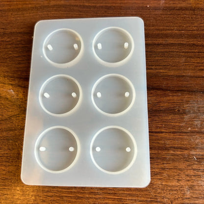 6 Cavity Round Rakhi Mould ( 1 pc)