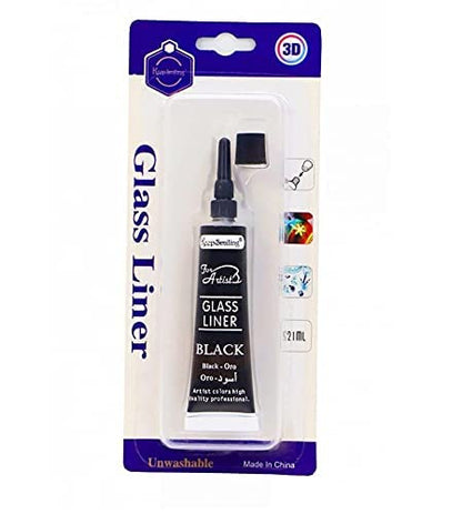 Glass Linner Color Black (1 pc)