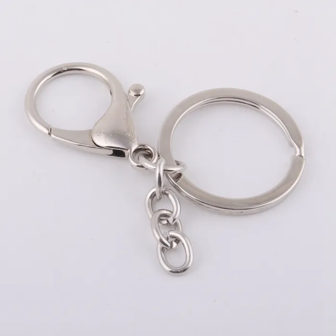 Lobster Keychain Silver (12pc)