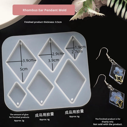 Kite Shape Keychain or Earing Mould