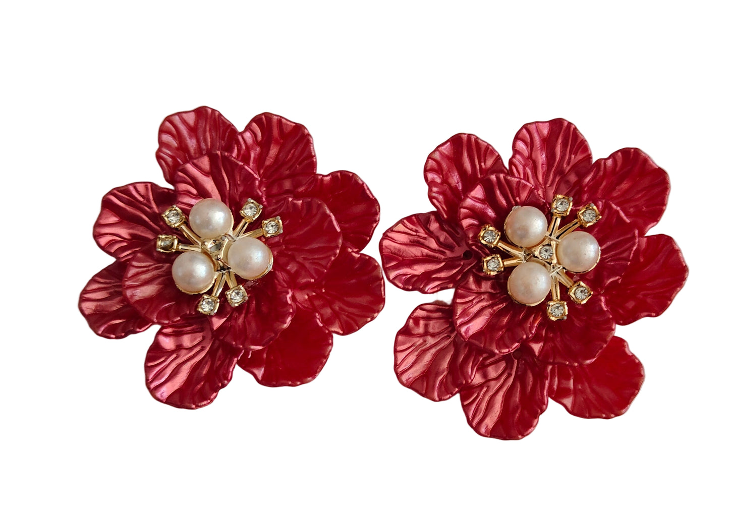 3D Artificial Brooch Flower (2pc)