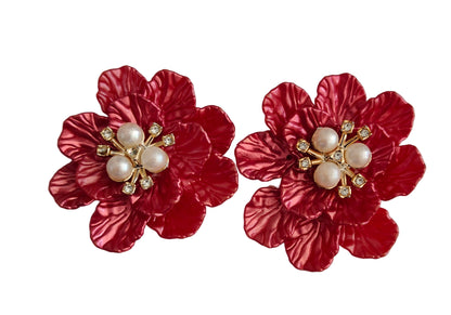 3D Artificial Brooch Flower (2pc)
