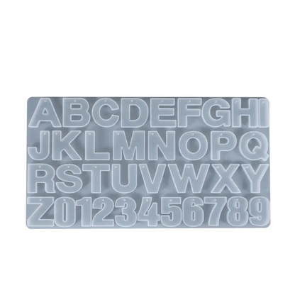 ABCD Alphabet Keychain Mould with Hole
