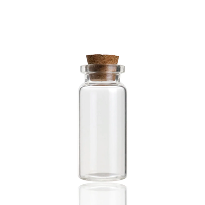 Glass Bottle With Cork Cap(12pc)