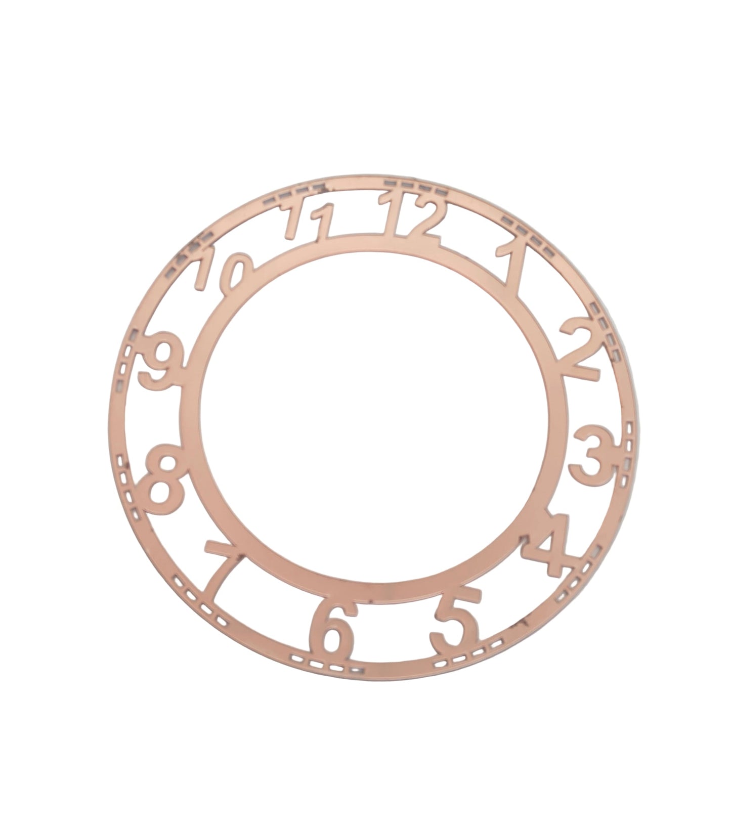 Number Coper Clock Acrylic (12 Inch)