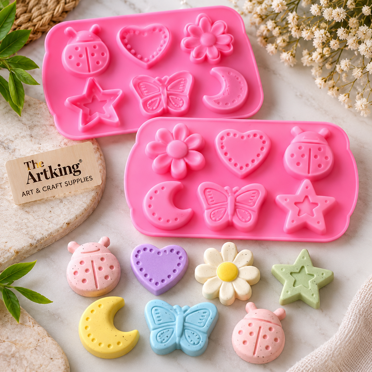 6 Cavity Cute Shape Mould (1 Pc)