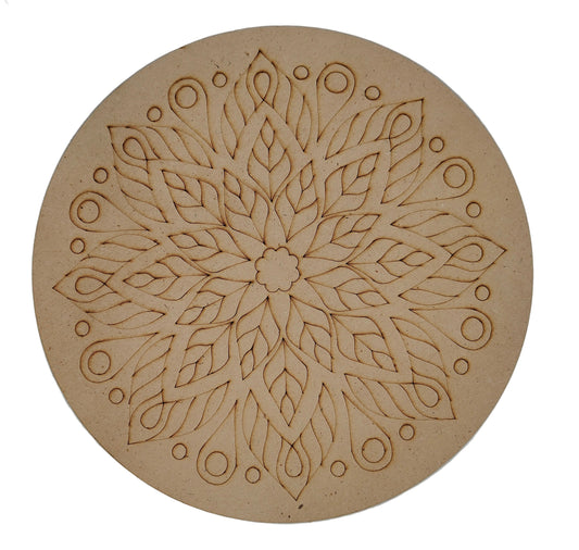 MDF Mandala Engraved