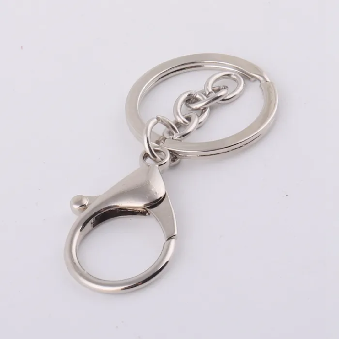 Lobster Keychain Silver (12pc)