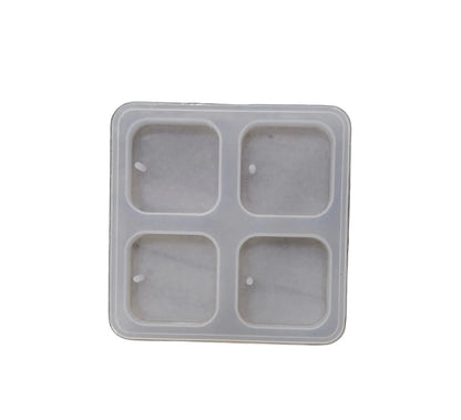 4 Cavity Square Keychain Mould