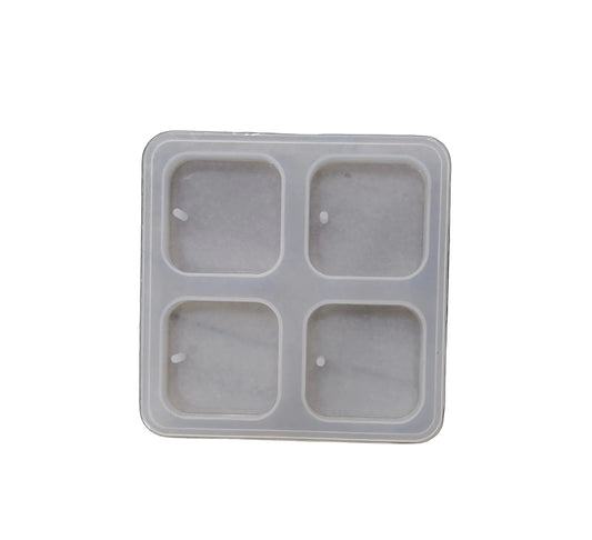 4 Cavity Square Keychain Mould
