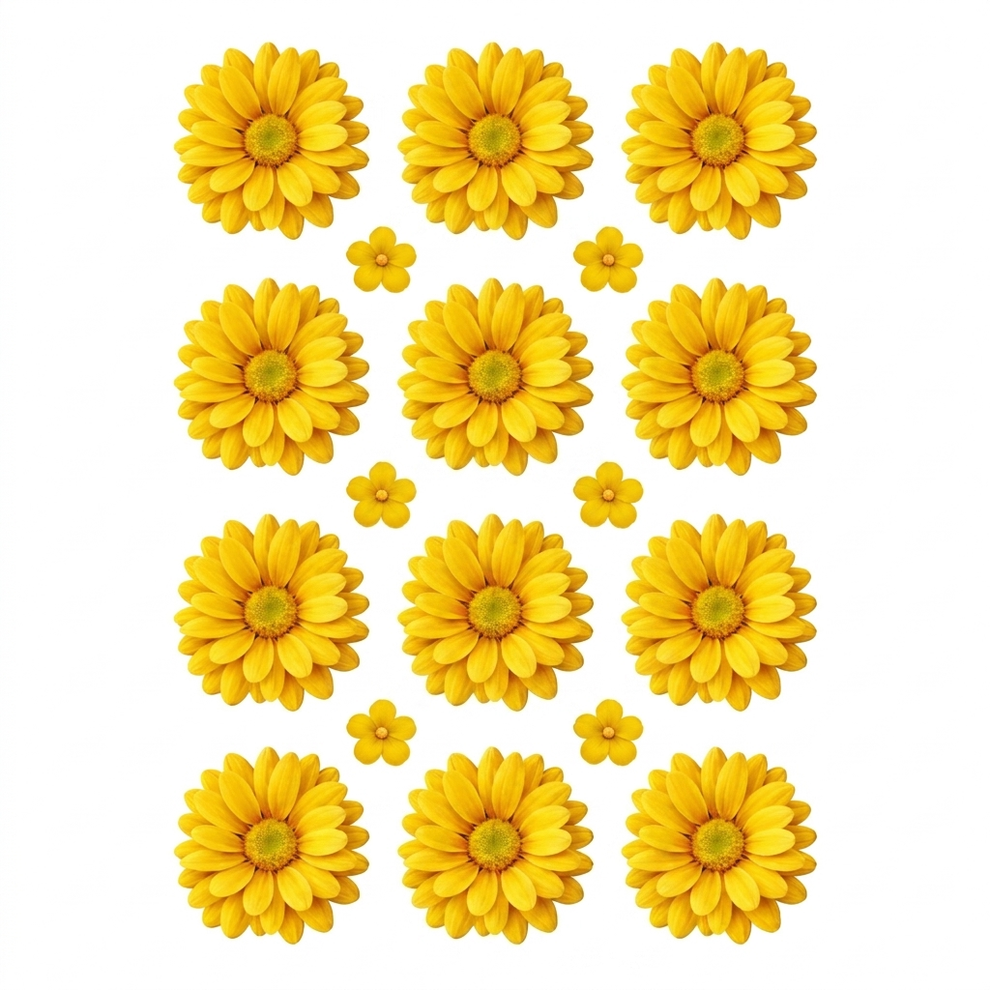 Daisy Flower UV DTF Sticker (2 pc)
