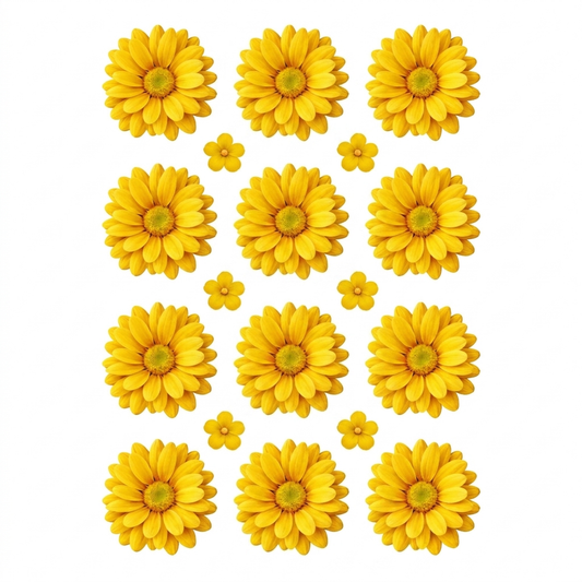Daisy Flower UV DTF Sticker (2 pc)