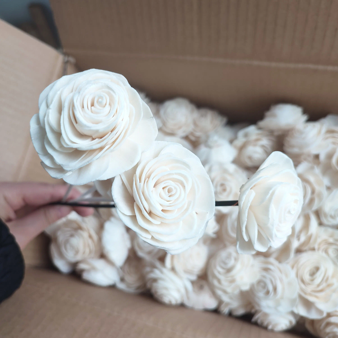 Small Beauty Rose Sola Flowers (10 pc)