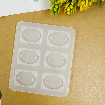 Oval Rakhi Mould (6 Cavity , 1 pc)