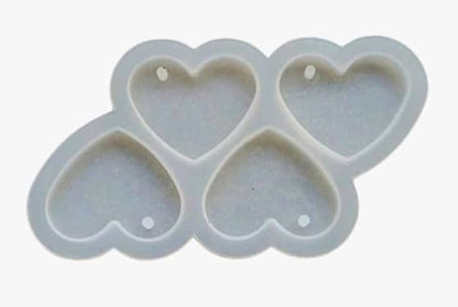 4 In 1 Heart Keychain & Pendant Mould ( 1 Pc)