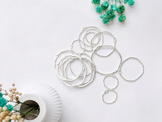 Round Bezal Silver (15 pc)