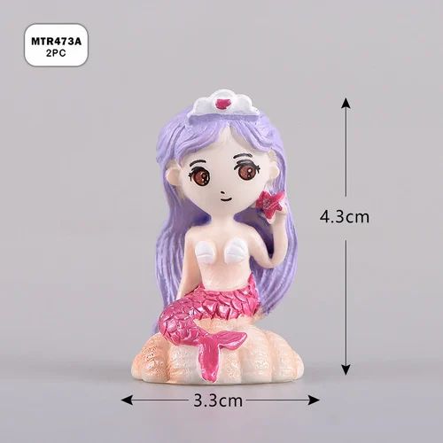 Mermaid Miniature Model (2 pc)