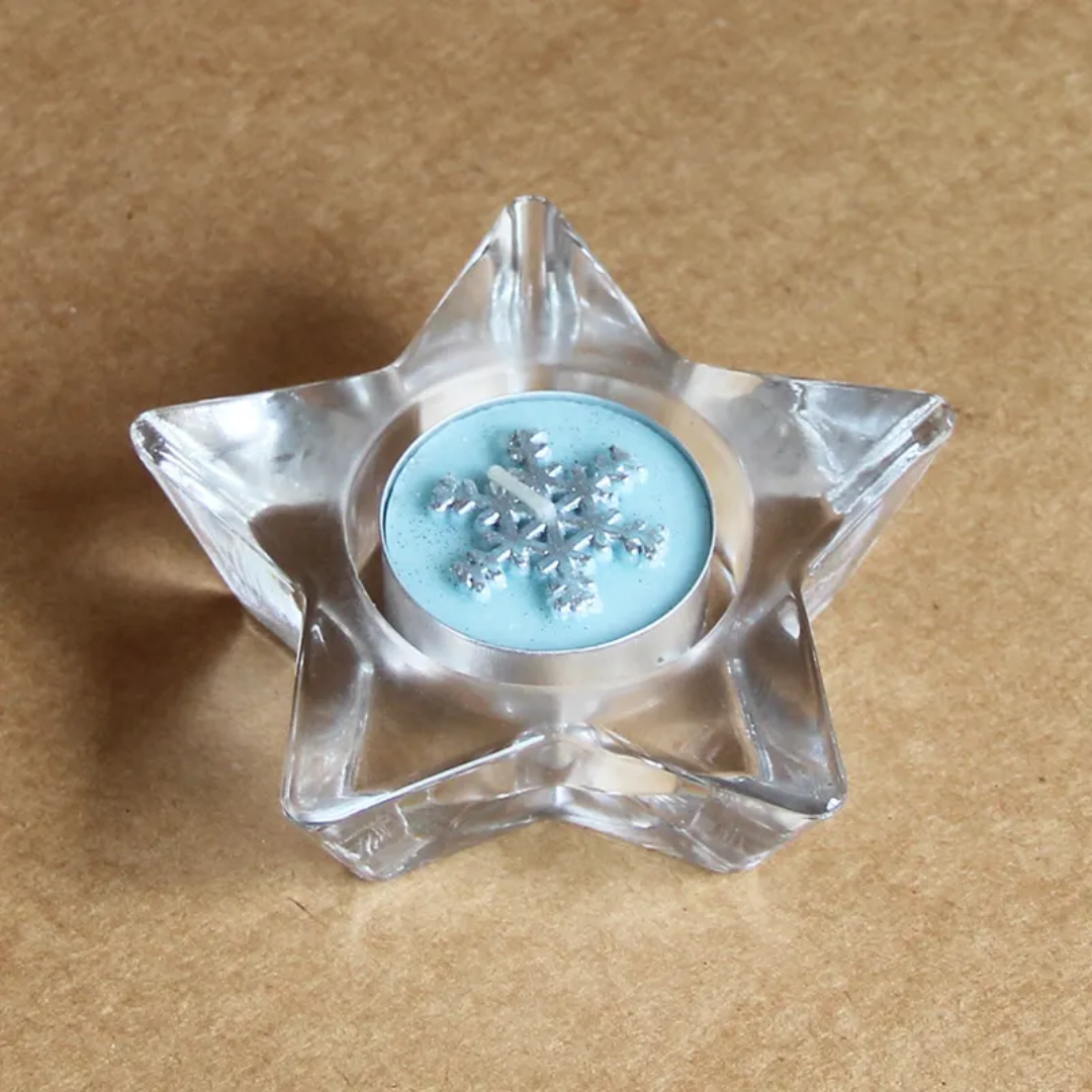 Diamond Cut Tea Light Candle Holder