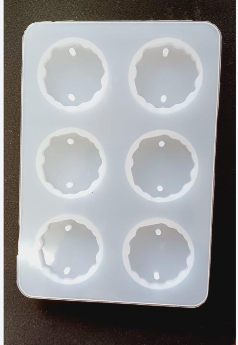 Round Rakhi Mould (6 Cavity, 1 pc)