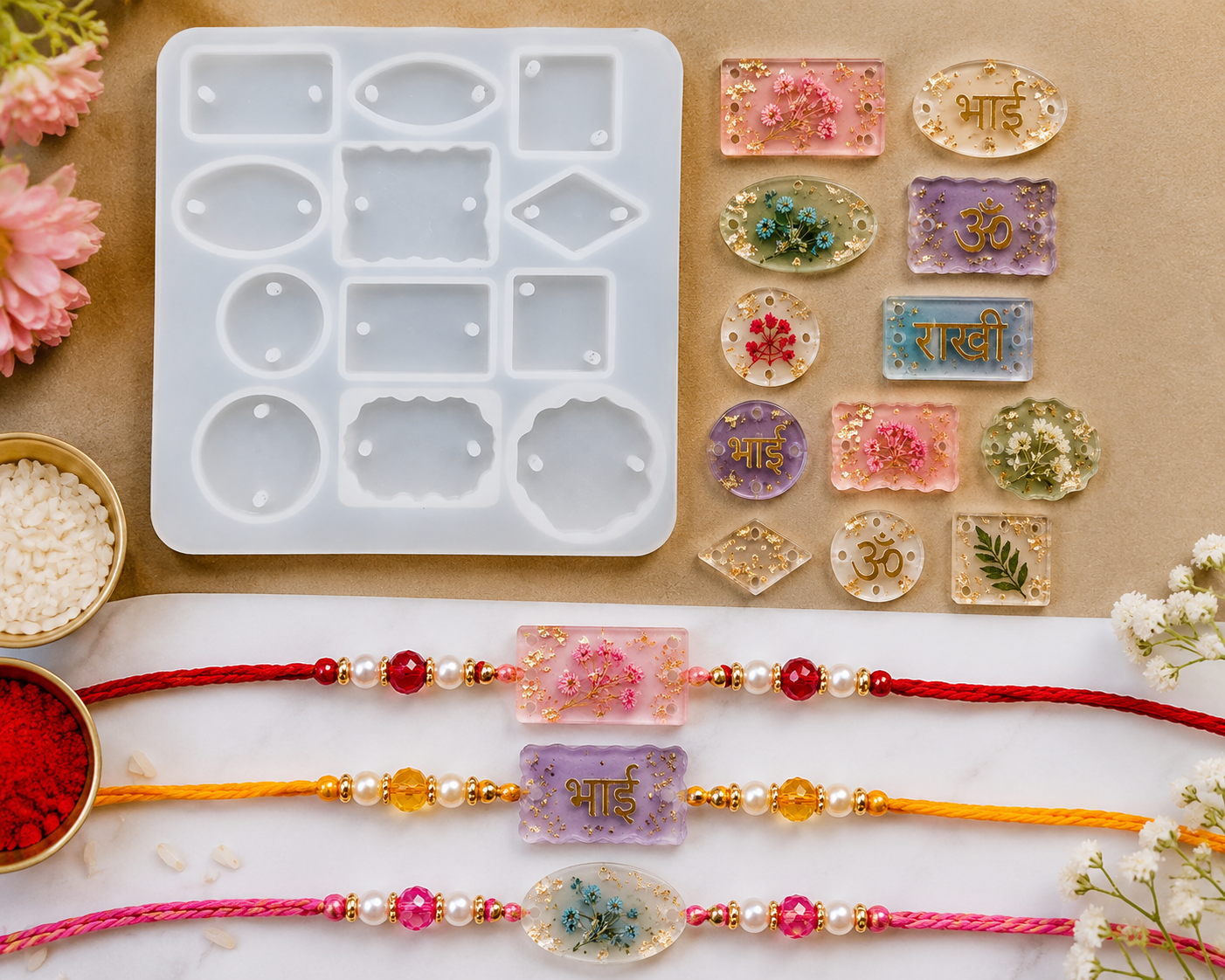 Rakhi Mould 12 Cavity (1 pc)