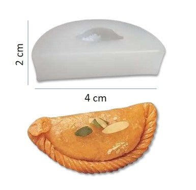 Gujhiya 1 Cavity Candle Making Mould