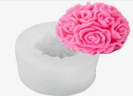 Rose Ball Flower 1 Cavity Candle Making Mould