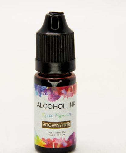 Alcoholic Ink Pigment Color ( Brown , 1 pc)