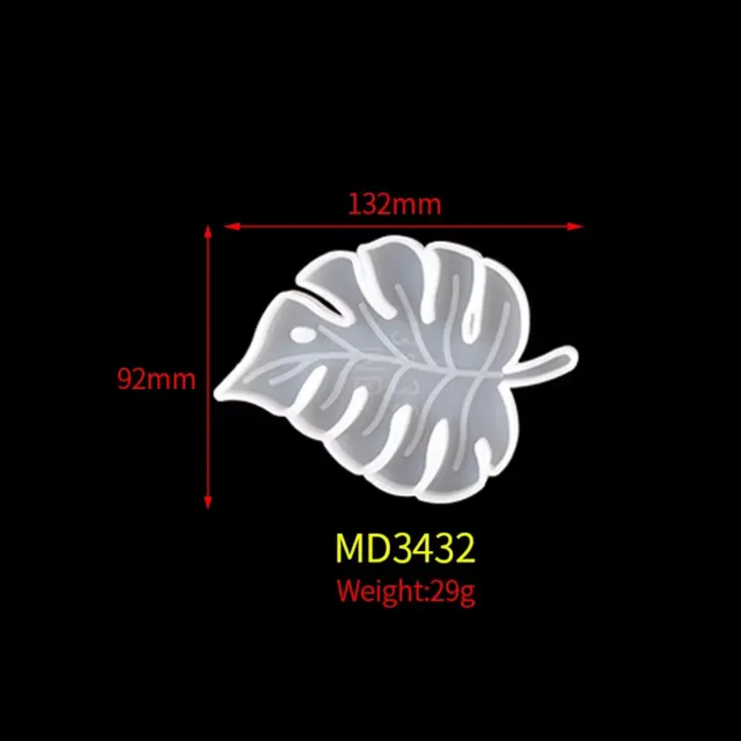 Leaf Zig Zag Coaster (5 Inch , 6MM)