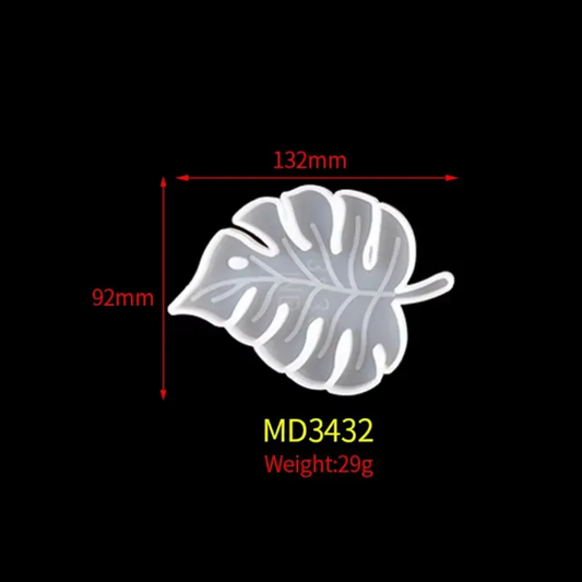 Leaf Zig Zag Coaster (5 Inch , 6MM)