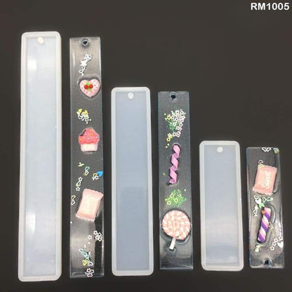 SRN109- Sizes Rectangle Bookmark Silicone Mold